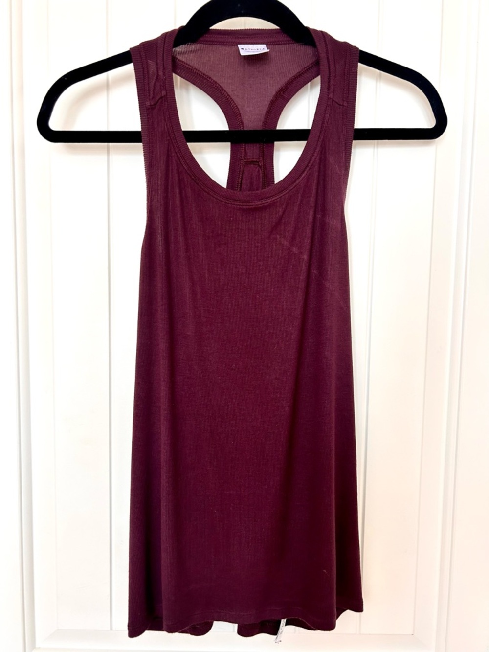 Athleta Maroon Racerback Tank Top